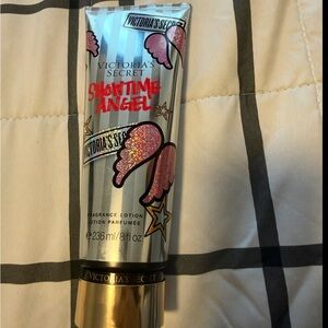 Victoria's Secret Silver Tube with Pink Glitter Wing Accents